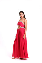 Load image into Gallery viewer, Myra Cut-Out Beaded Dress | Rani Pink
