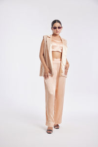 Peach fuzz | 3 Piece Jacket Set | Half Jacket