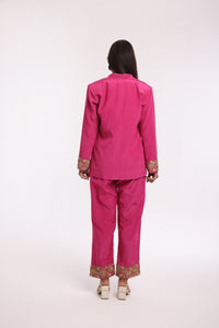 Royal Fuchsia | 3 Jacket Set | Dabka Work