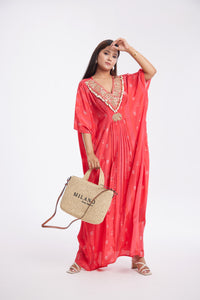 Issa Kaftan | Silk Crepe | Dabka Work