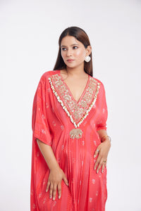 Issa Kaftan | Silk Crepe | Dabka Work